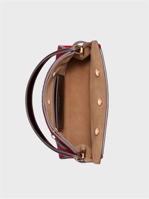 Lee Radziwill Petite Double Calfskin and Suede Bag TORY BURCH | 183349600